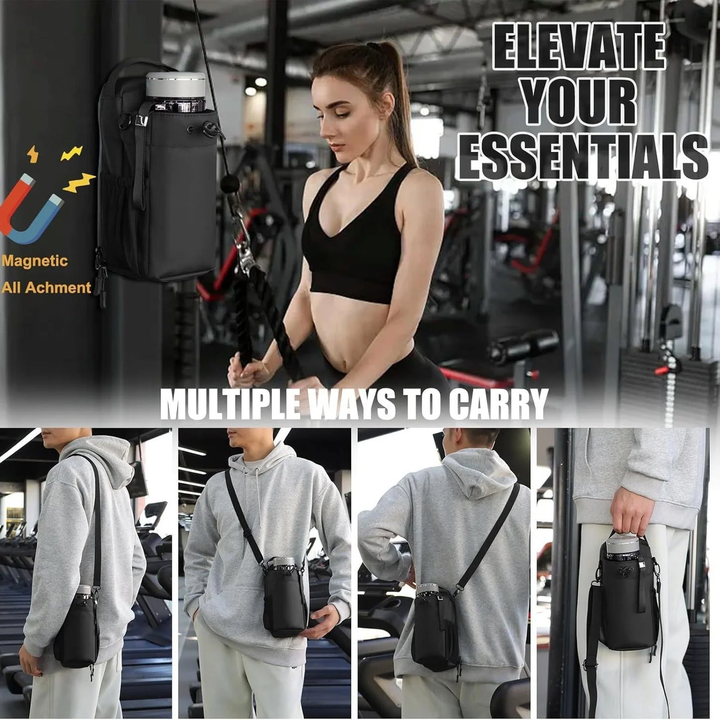 MagnetGym Slim™ - Magnetic Fitness Bag